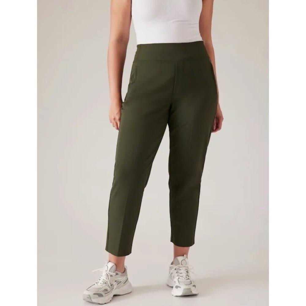 ATHLETA Endless High Rise Pant Womens 4 Aspen Olive Green